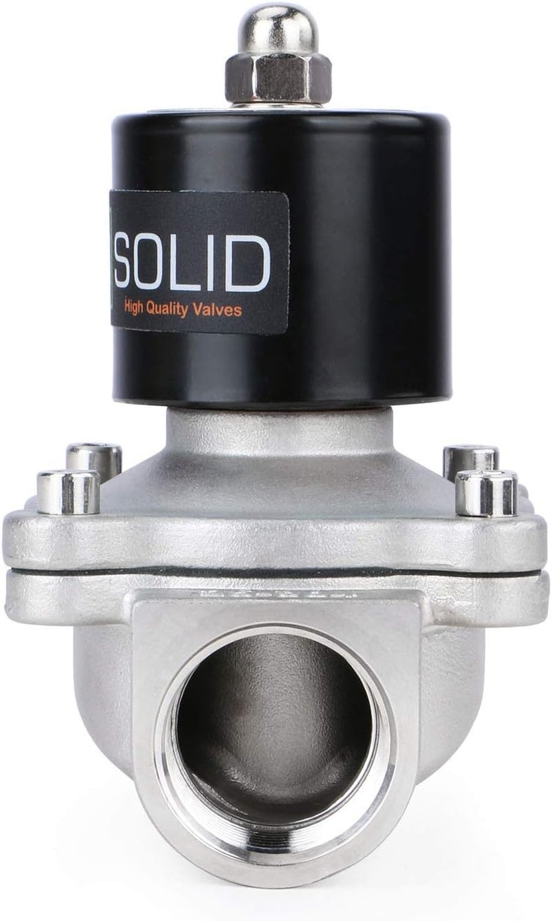 U.S. Solid 1/2" Stainless Steel Electric Solenoid Valve 12V DC Normally Closed - Image 3